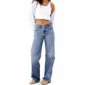 Levi’s Low Loose Jeans Real Recognize Real Medium Wash Wide Leg 27x32 NWT